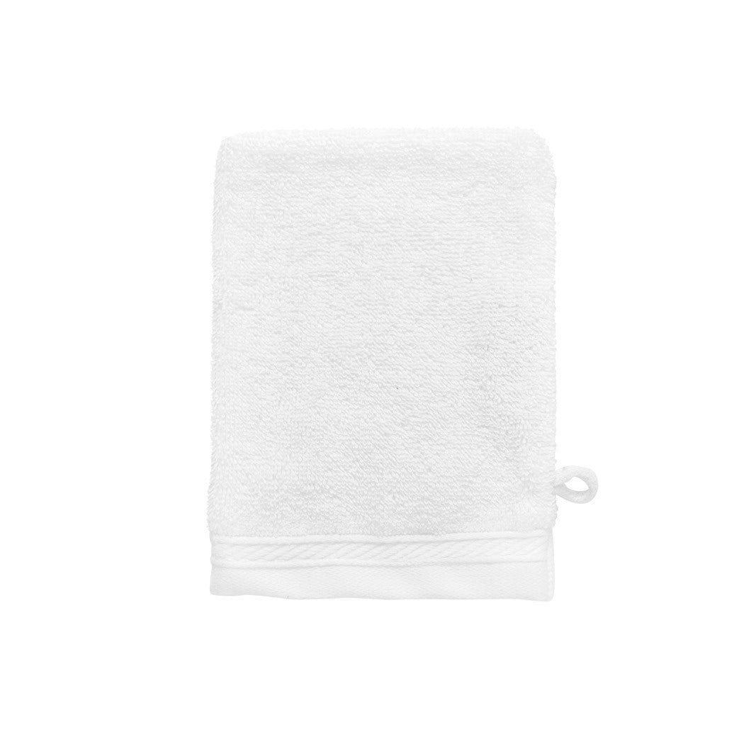 Gant de Toilette en Coton Organique - White