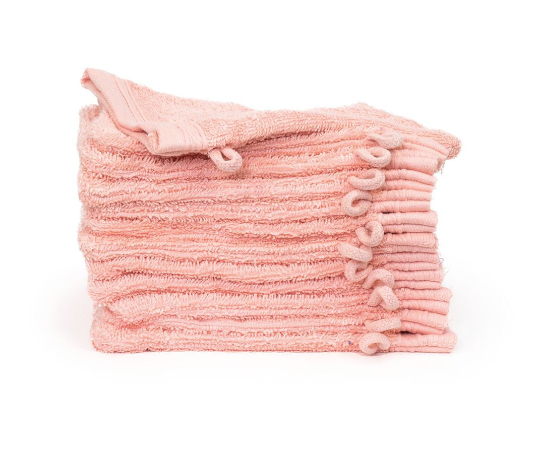 Gant de Toilette en Coton Organique - Salmon