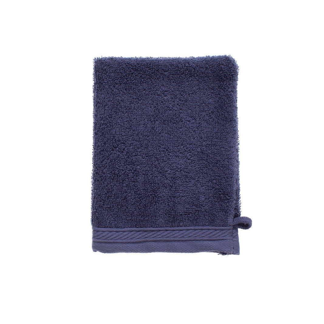Gant de Toilette en Coton Organique - Denim Faded