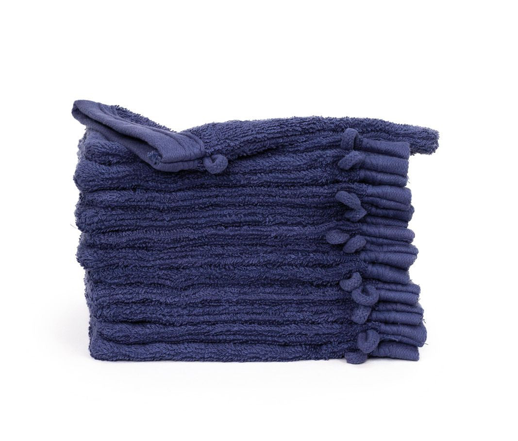Gant de Toilette en Coton Organique - Denim Faded