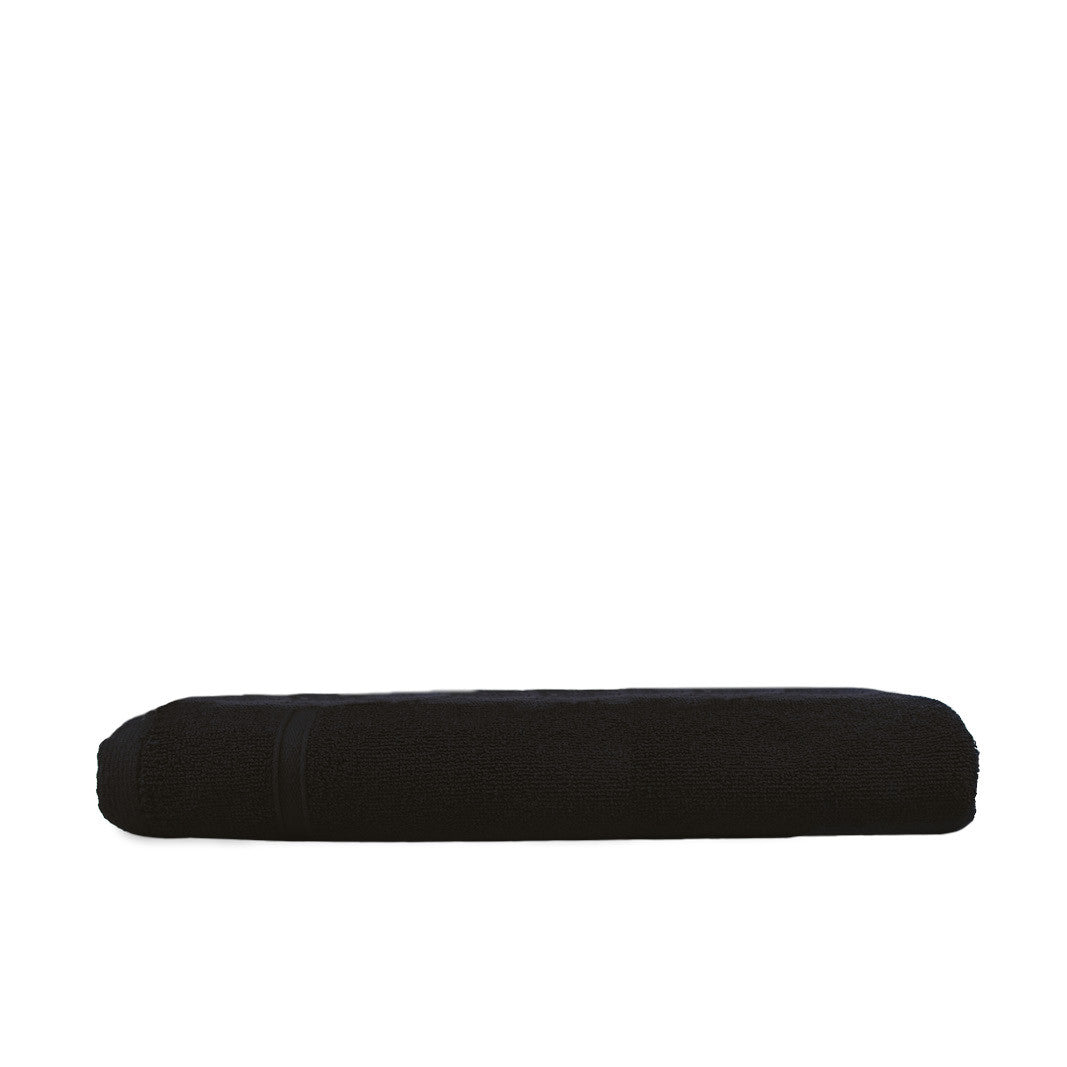 Serviette de Plage en Coton et Polyester Recyclé - Black
