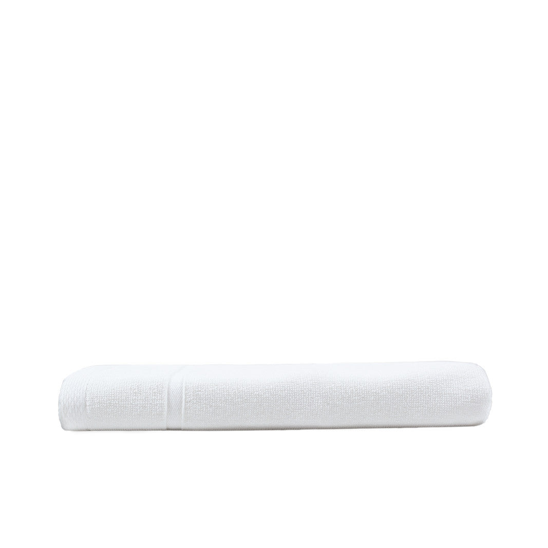 Serviette de Plage en Coton et Polyester Recyclé - White Snow
