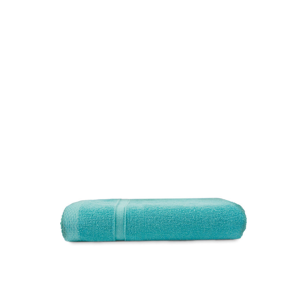 Serviette de Toilette en Coton et Polyester Recyclé - Sea Green