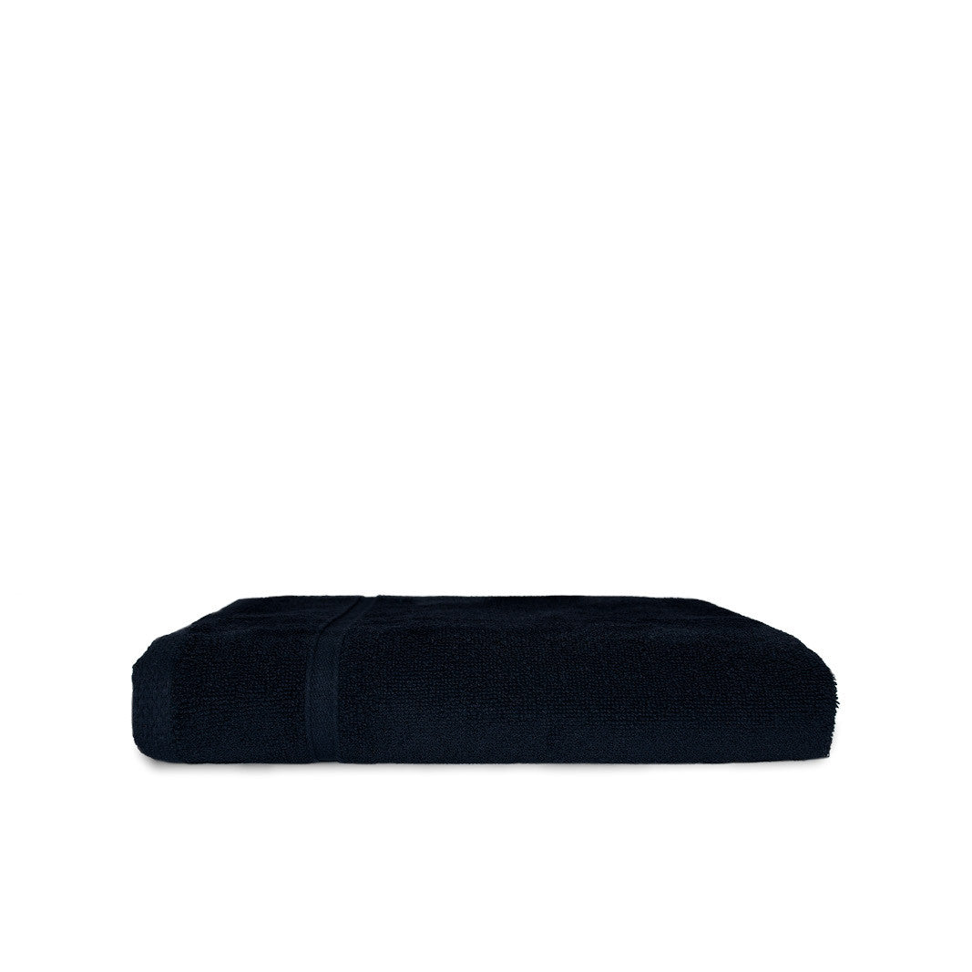 Serviette de Bain en Coton et Polyester Recyclé - Navy Blue