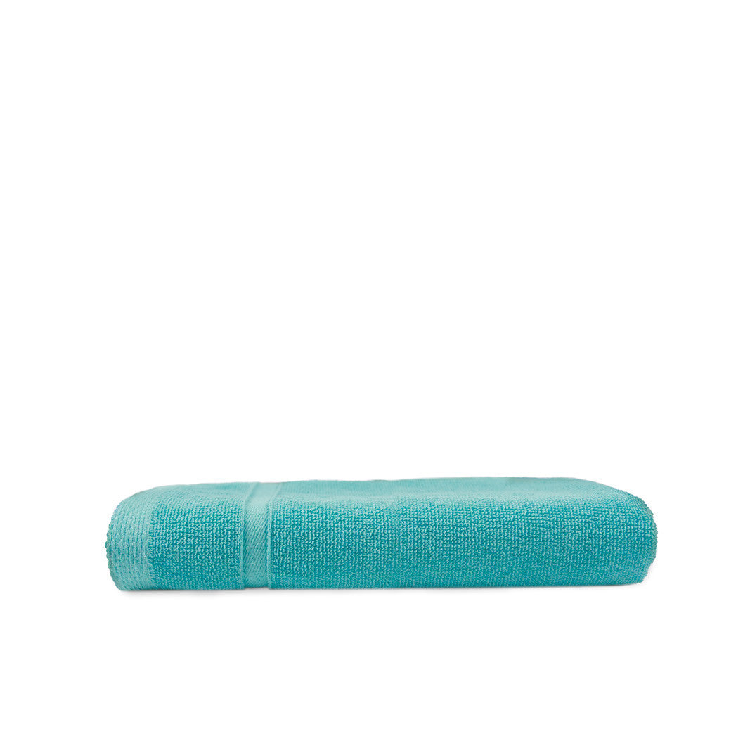 Serviette de Bain en Coton et Polyester Recyclé - Sea Green