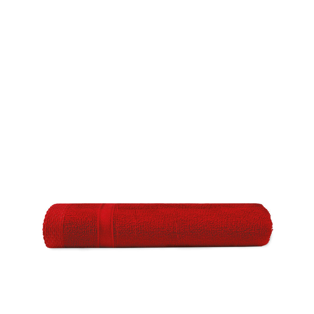 Serviette de Bain en Coton et Polyester Recyclé - Bandara Red