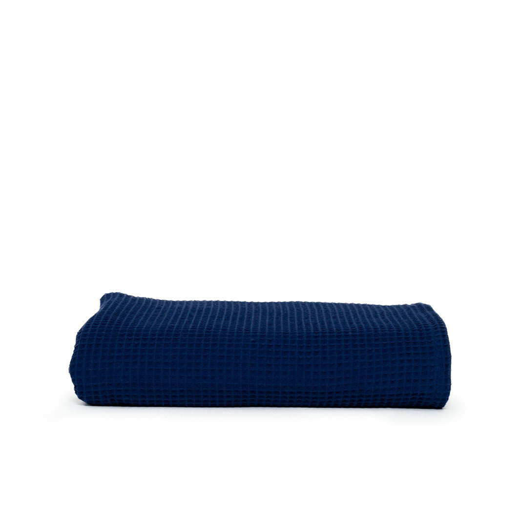 Serviette en Nid D'abeille - Navy Blue