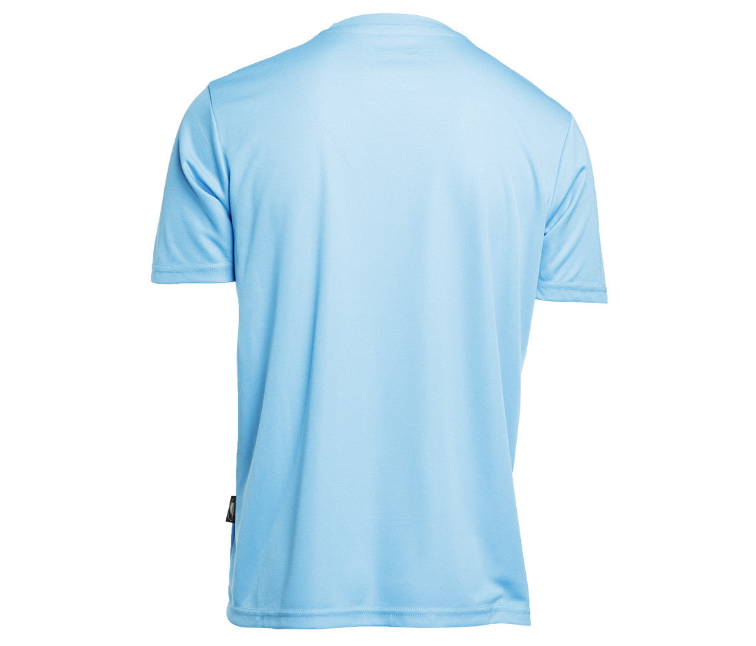 Tee-Shirt Respirant Sport - Azure/white