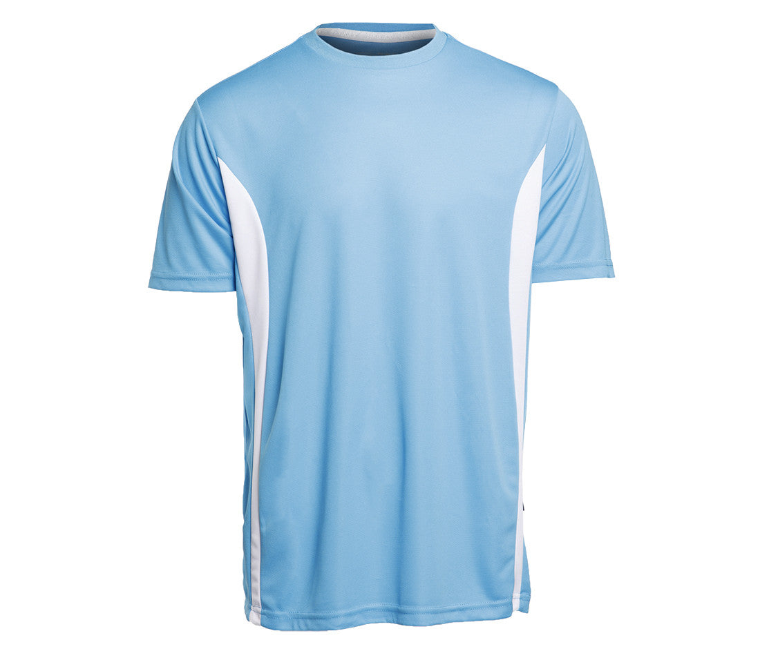 Tee-Shirt Respirant Sport - Azure/white