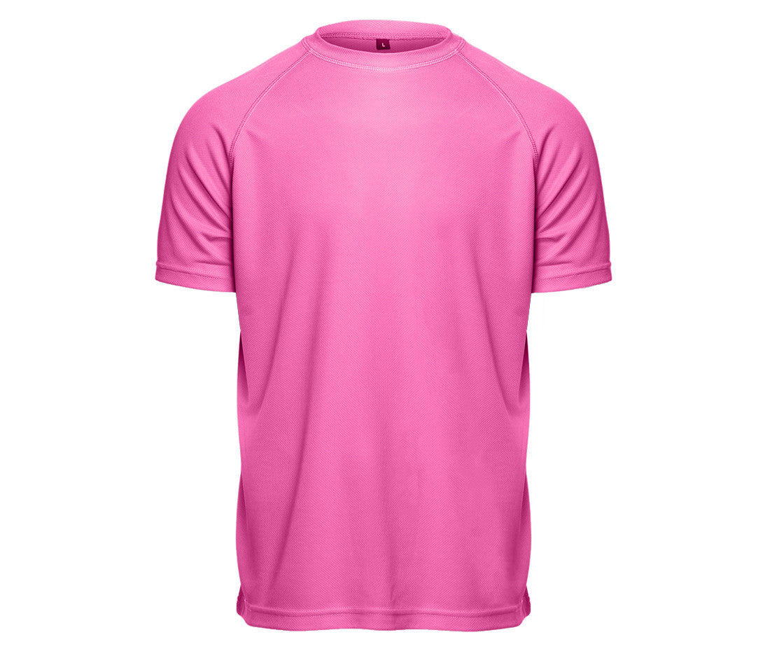 Tee-Shirt Respirant Homme - Fluorescent Pink
