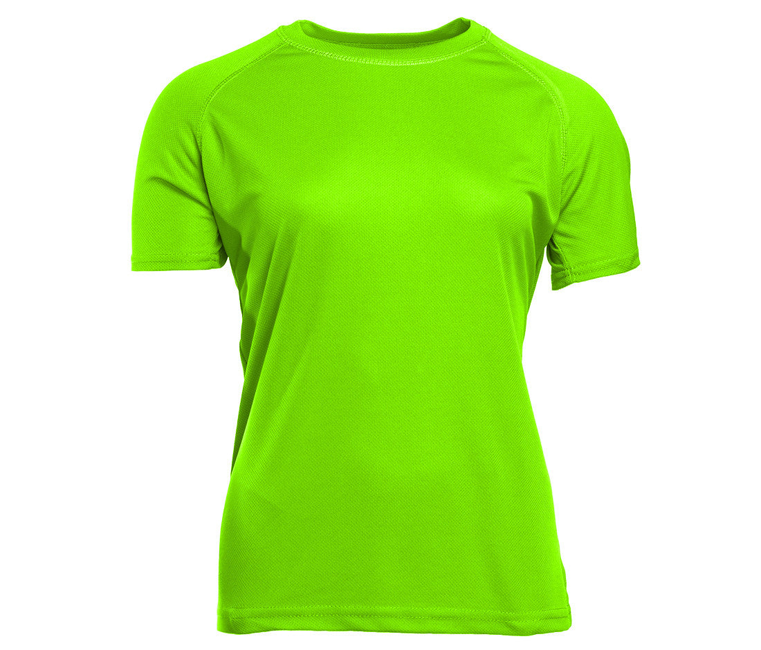 Tee-Shirt Respirant Femme - Fluorescent Green