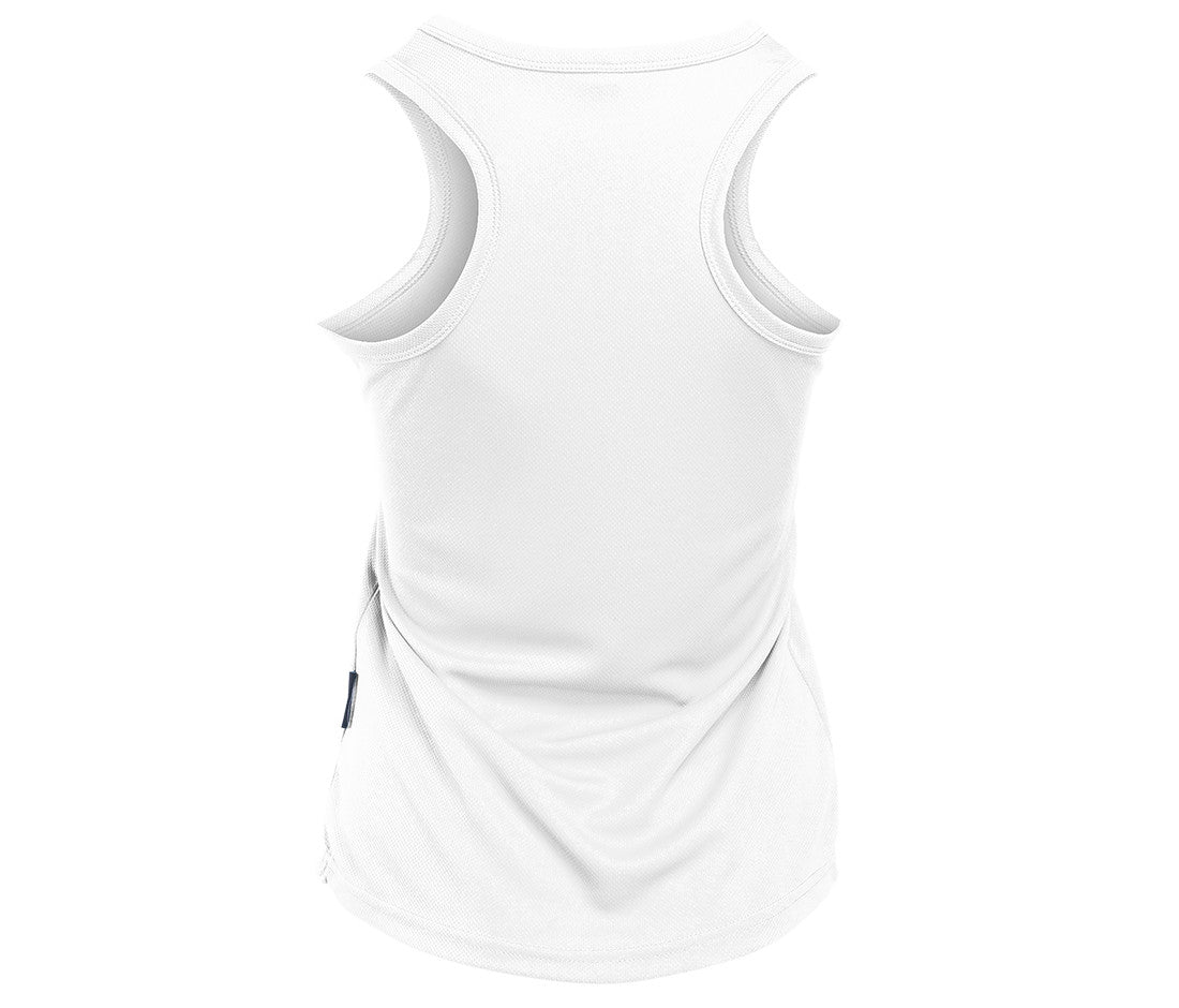 Débardeur Respirant Femme Col en V - White