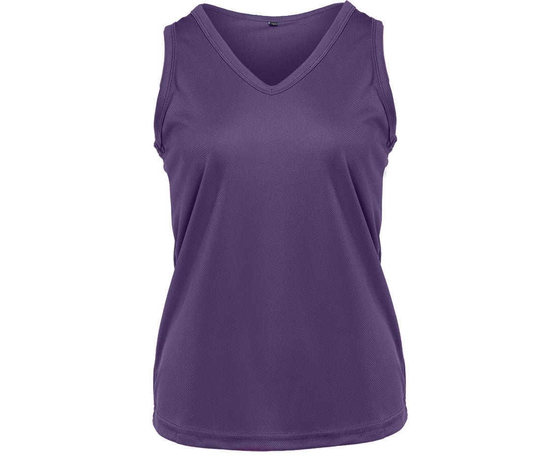 Débardeur Respirant Femme Col en V - Purple