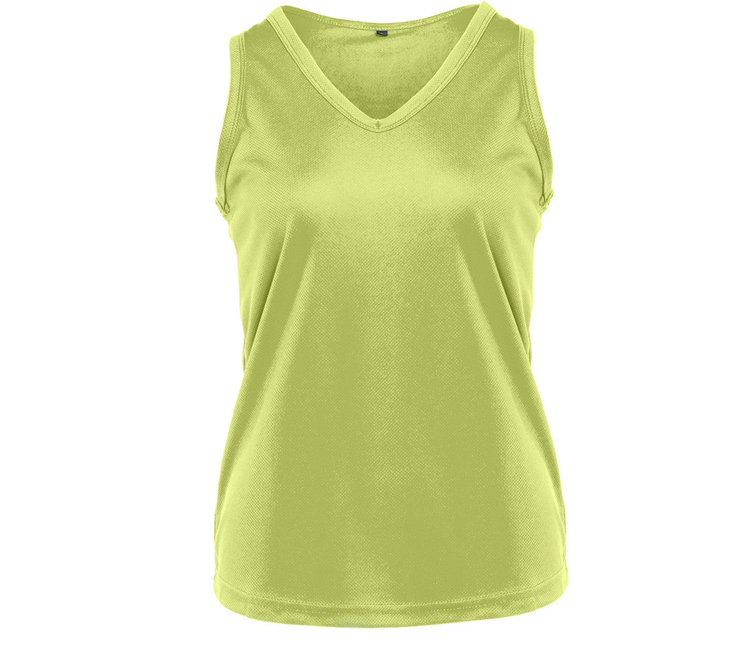 Débardeur Respirant Femme Col en V - Lime