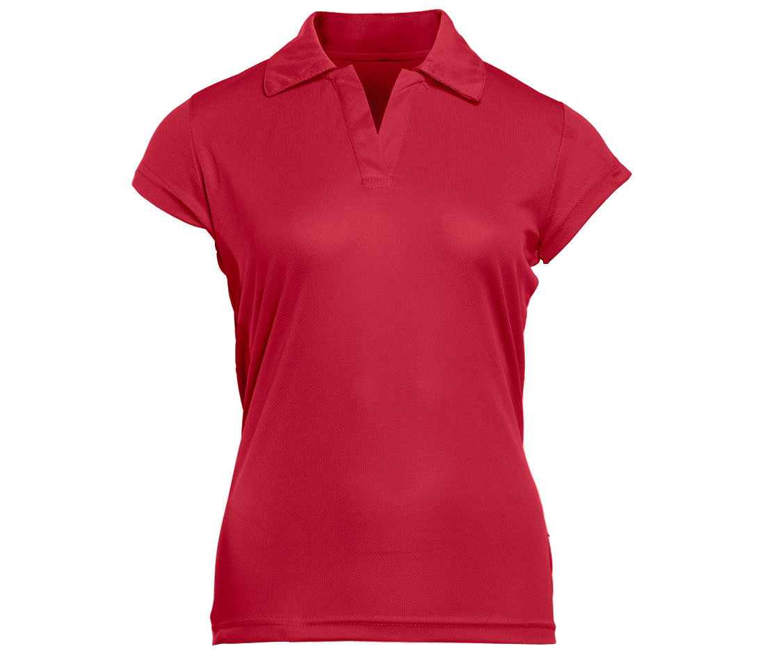 Polo Respirant Femme - Bright Red