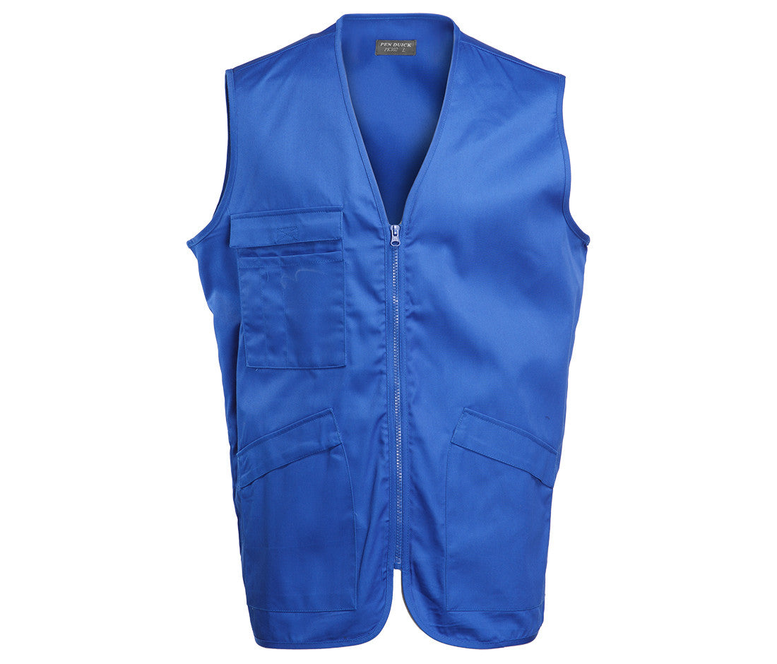 Gilet Multi-Poches Polycoton - Royal