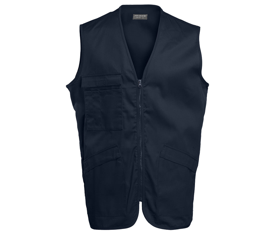 Gilet Multi-Poches Polycoton - Navy