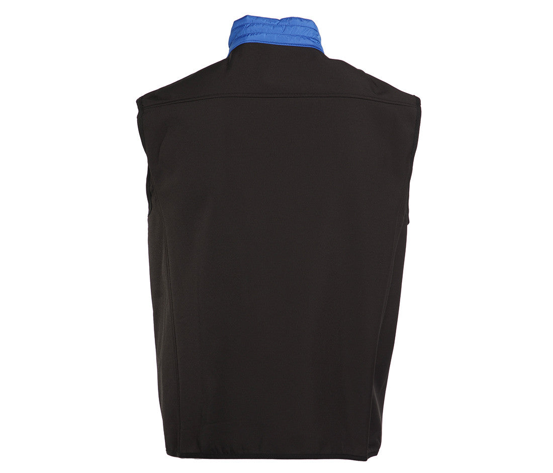 Bodywarmer Bi-Matière Matelassé - Royal/black
