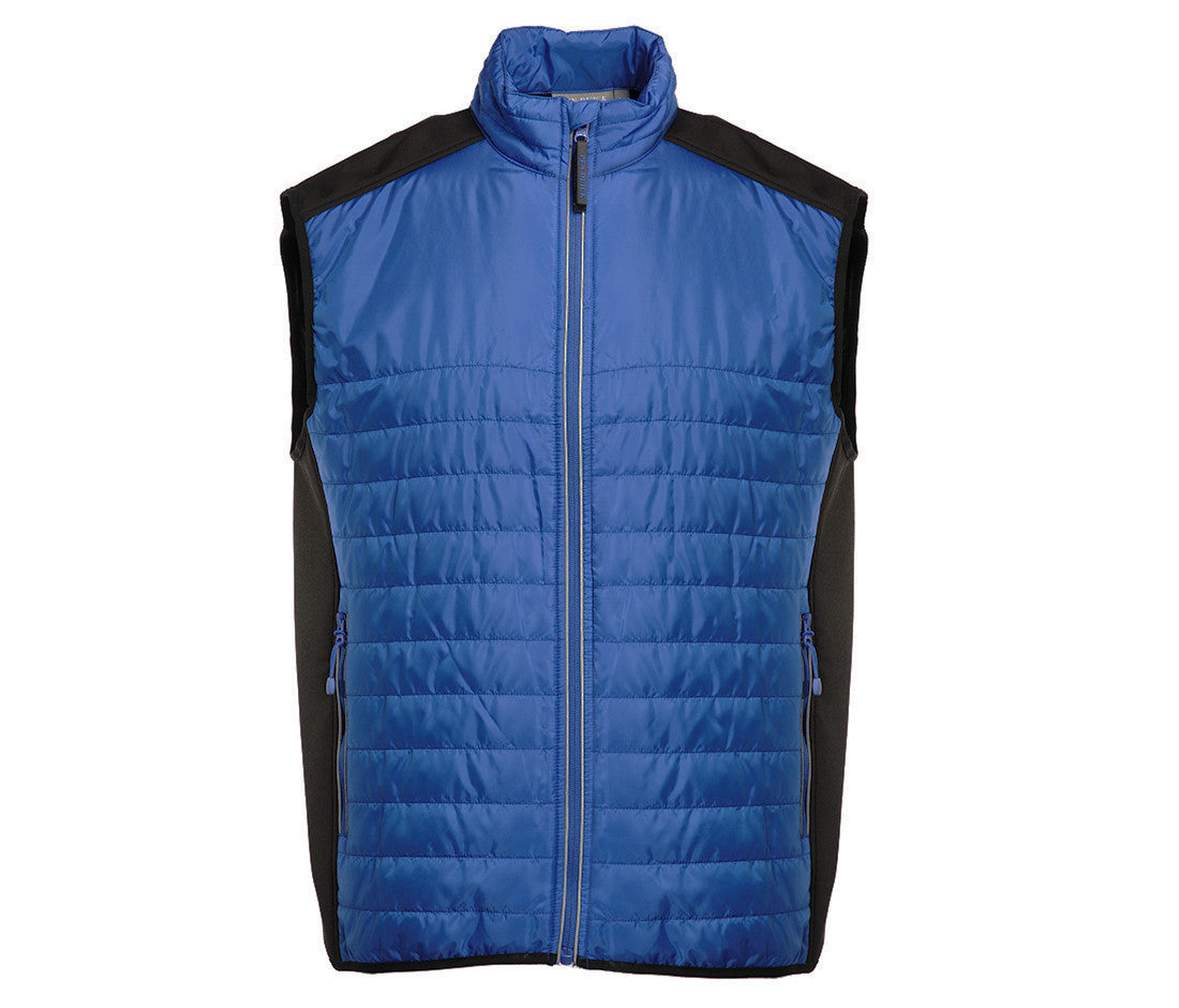 Bodywarmer Bi-Matière Matelassé - Royal/black