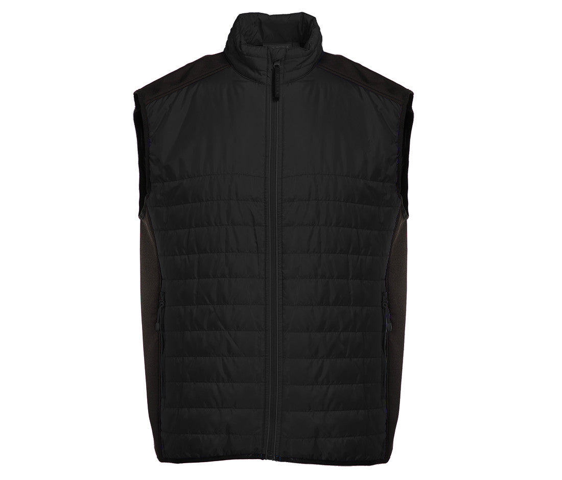 Bodywarmer Bi-Matière Matelassé - Black