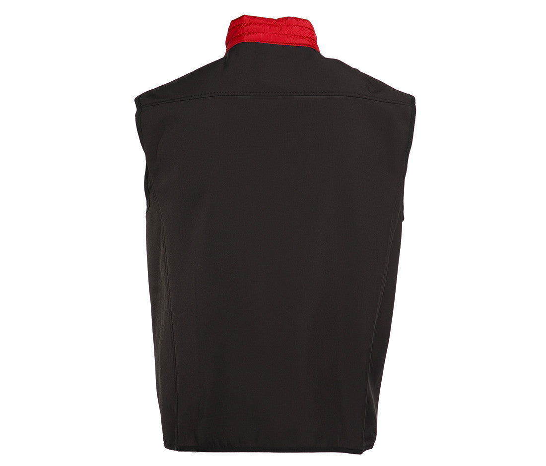 Bodywarmer Bi-Matière Matelassé - Red/black