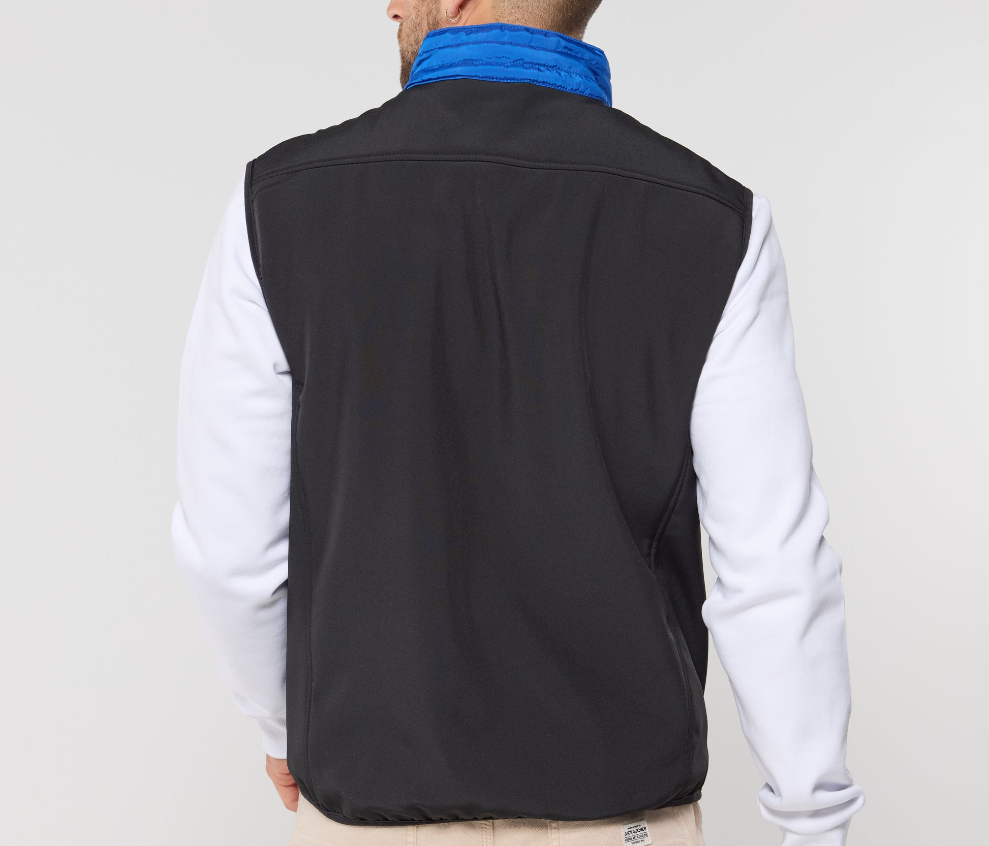 Bodywarmer bi-matière matelassé