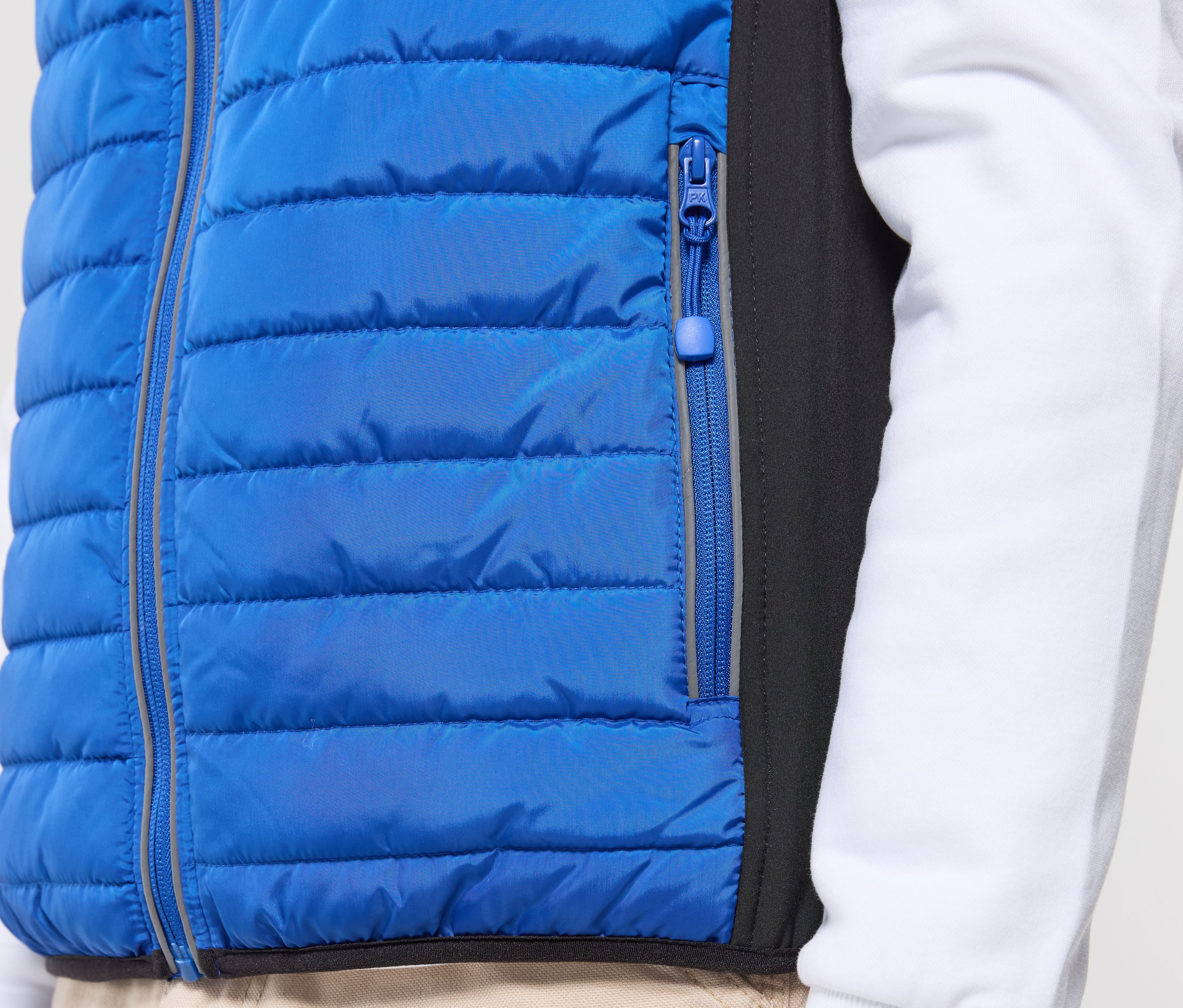 Bodywarmer bi-matière matelassé