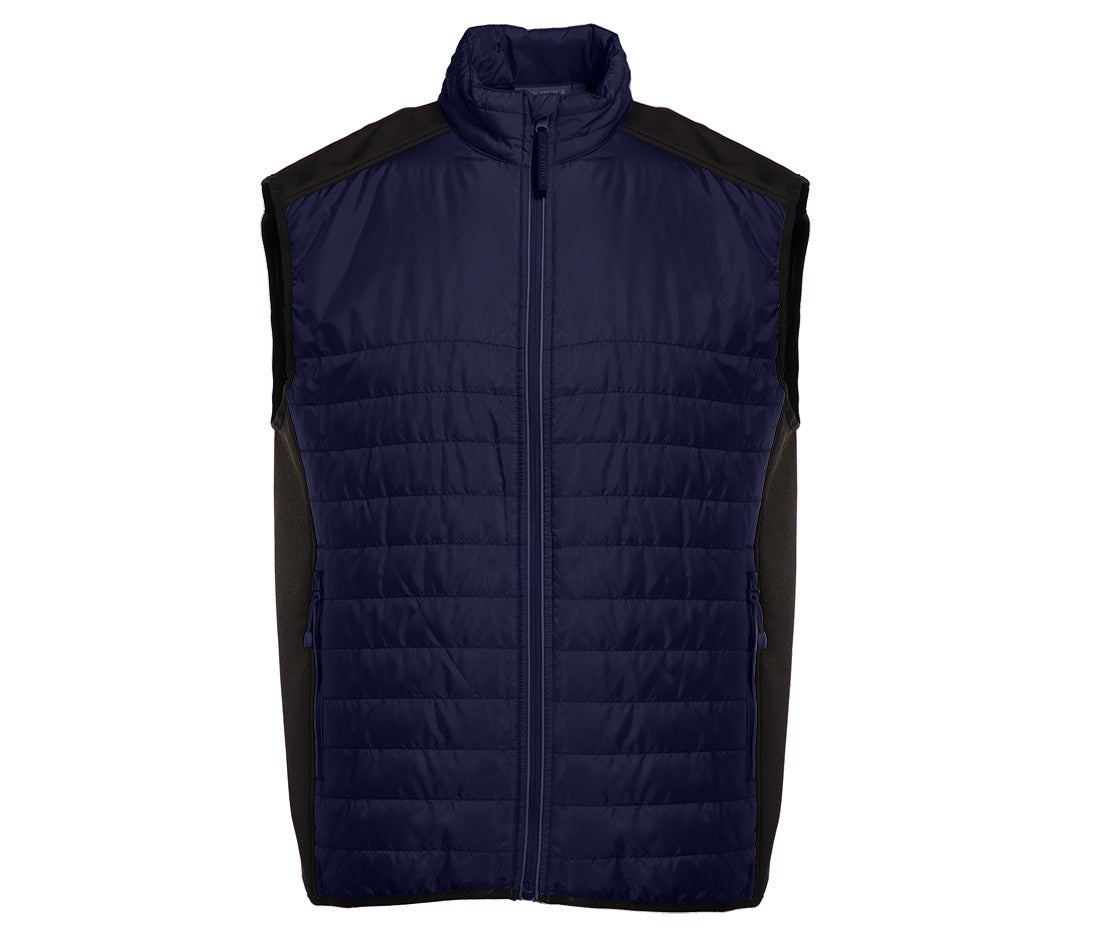 Bodywarmer Bi-Matière Matelassé - Navy/black