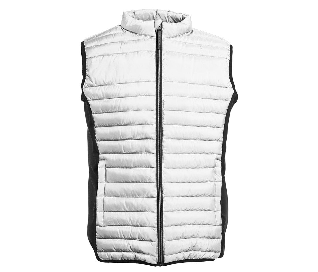Bodywarmer Bi-Matière Homme - White/black