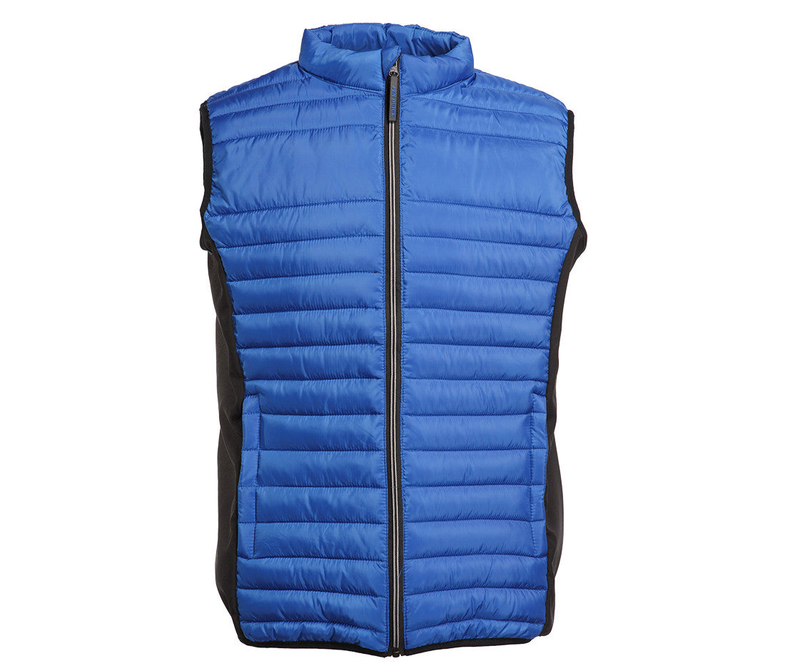 Bodywarmer Bi-Matière Homme - Royal/black