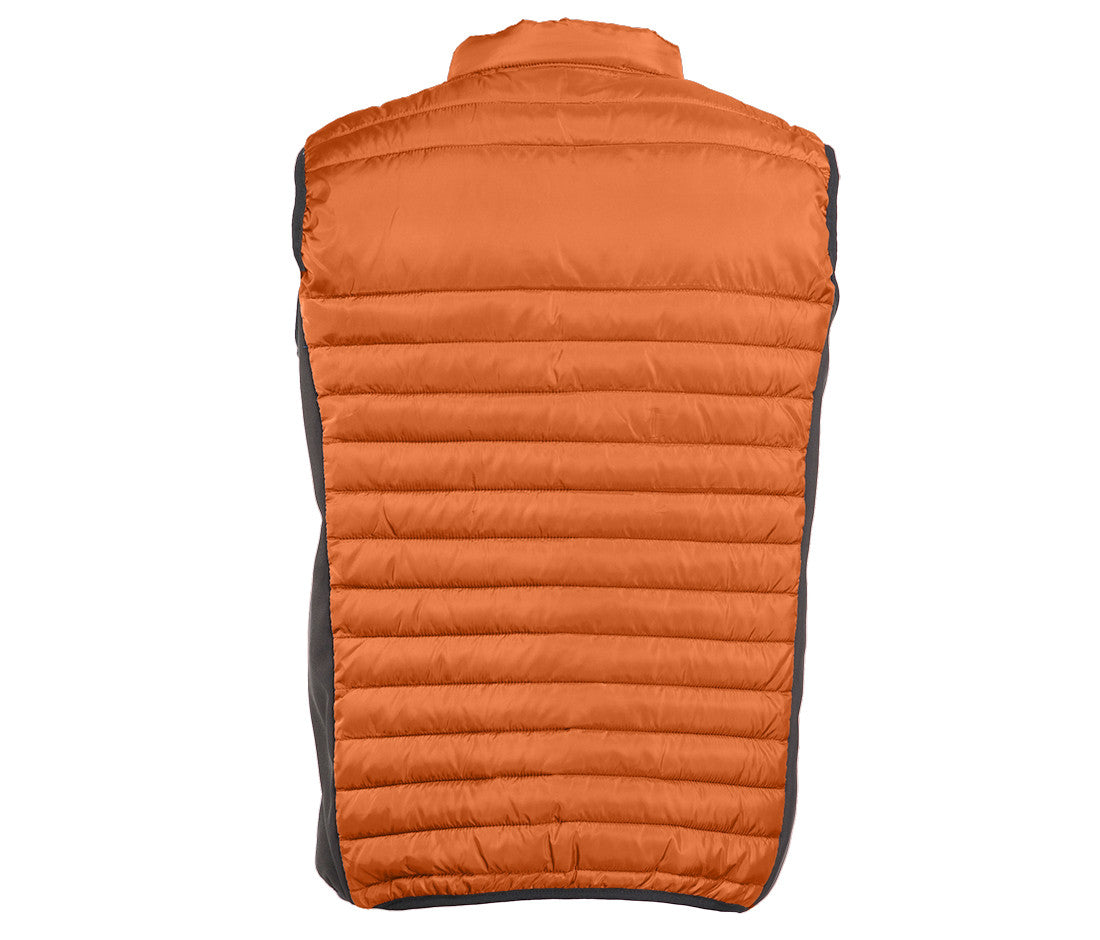 Bodywarmer Bi-Matière Homme - Orange/black