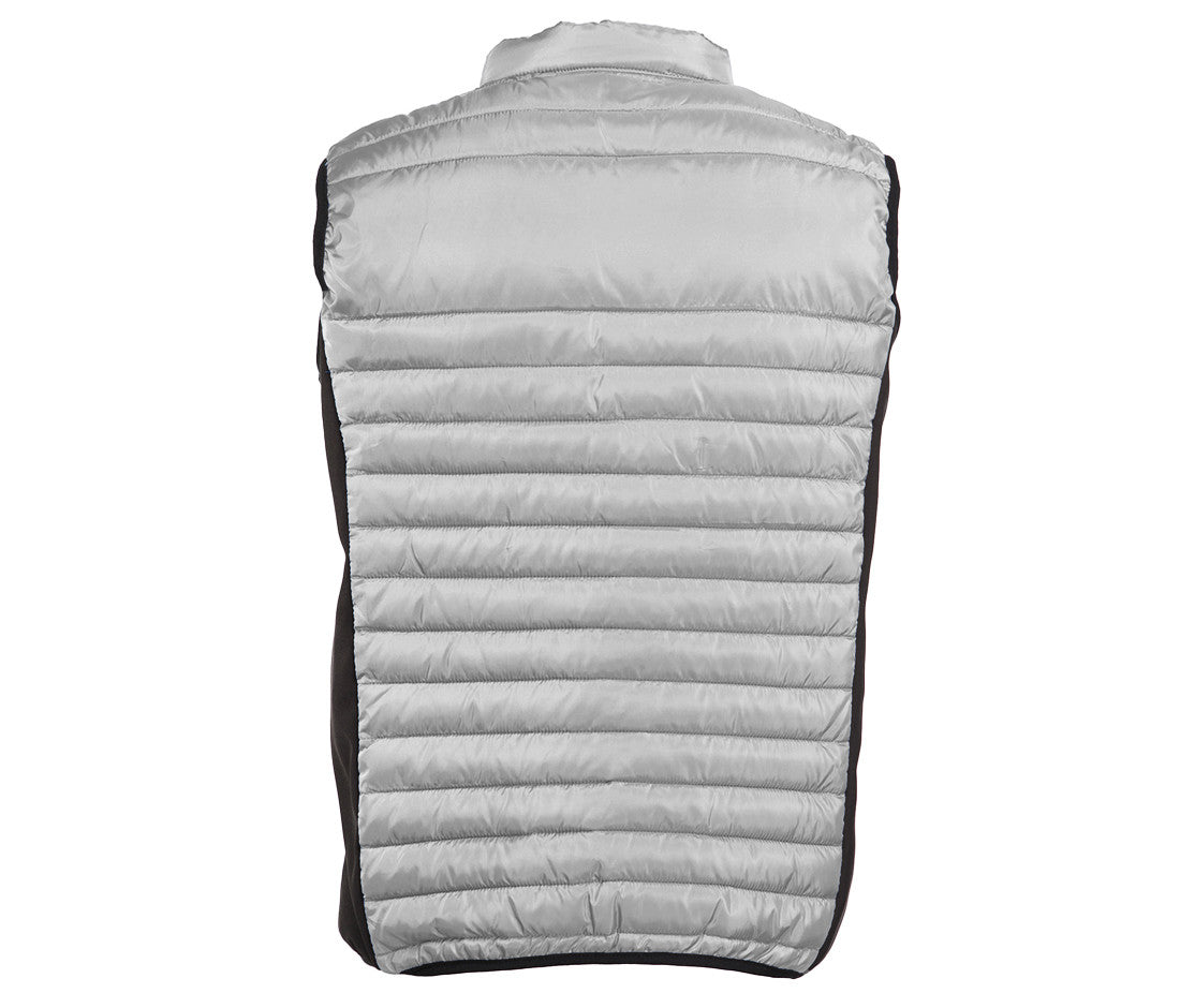 Bodywarmer Bi-Matière Homme - Silver/black
