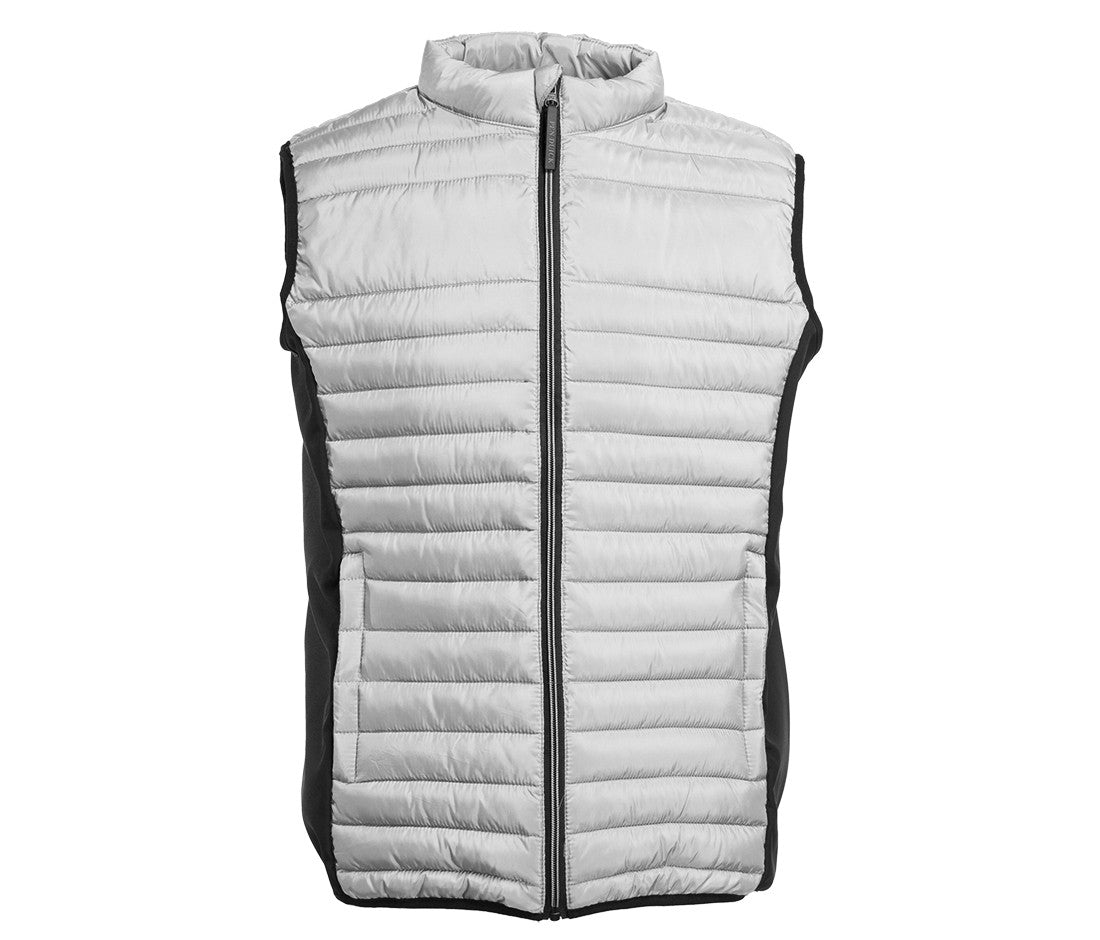 Bodywarmer Bi-Matière Homme - Silver/black