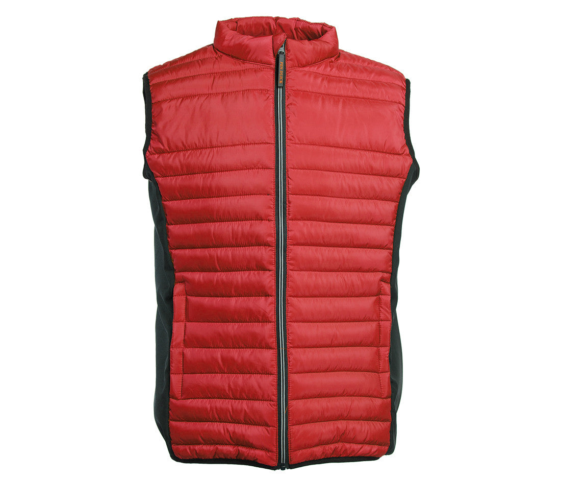 Bodywarmer Bi-Matière Homme - Red/black