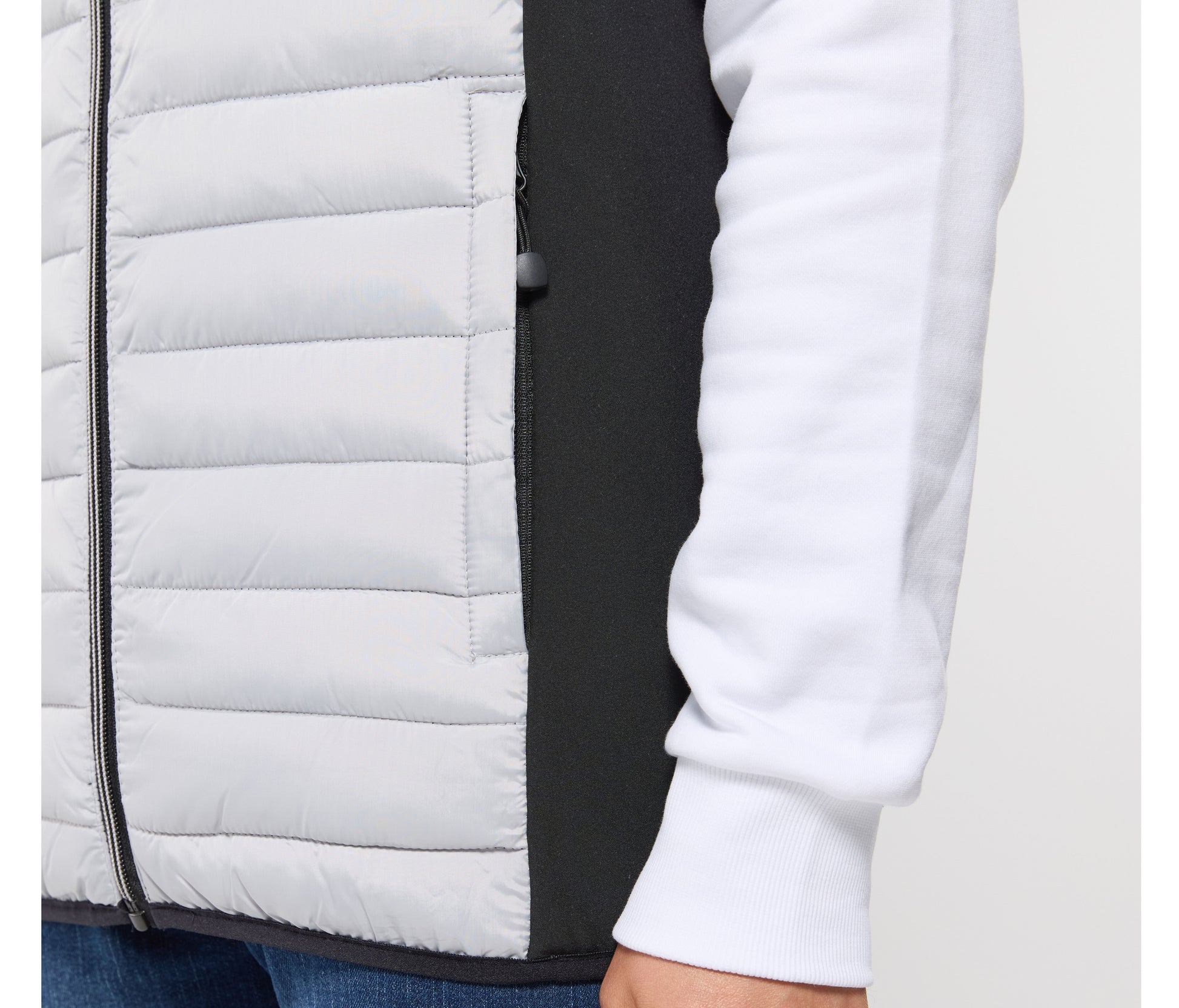 Bodywarmer bi-matière homme