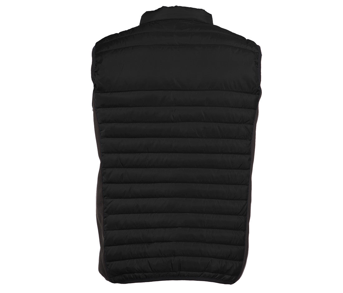 Bodywarmer Bi-Matière Homme - Black/black/silver