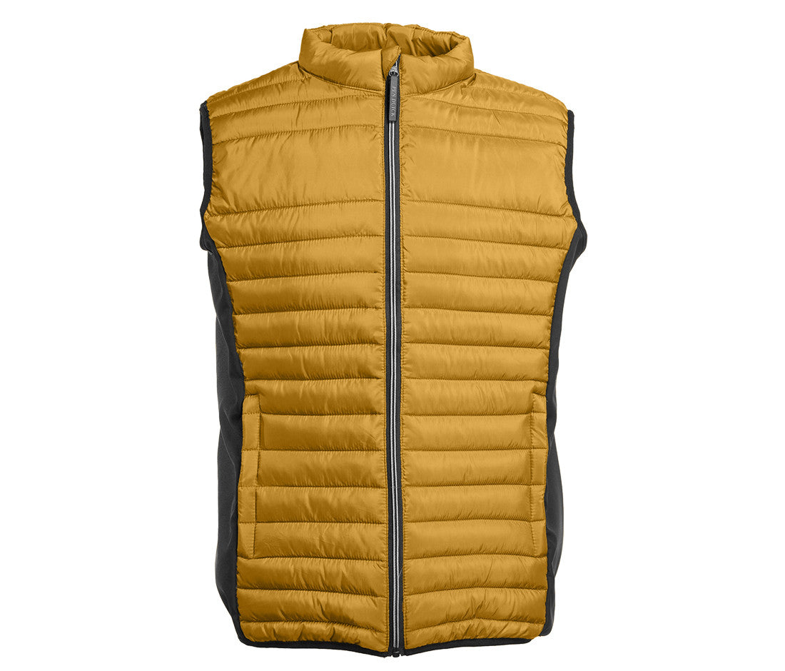 Bodywarmer Bi-Matière Homme - Mustard/black