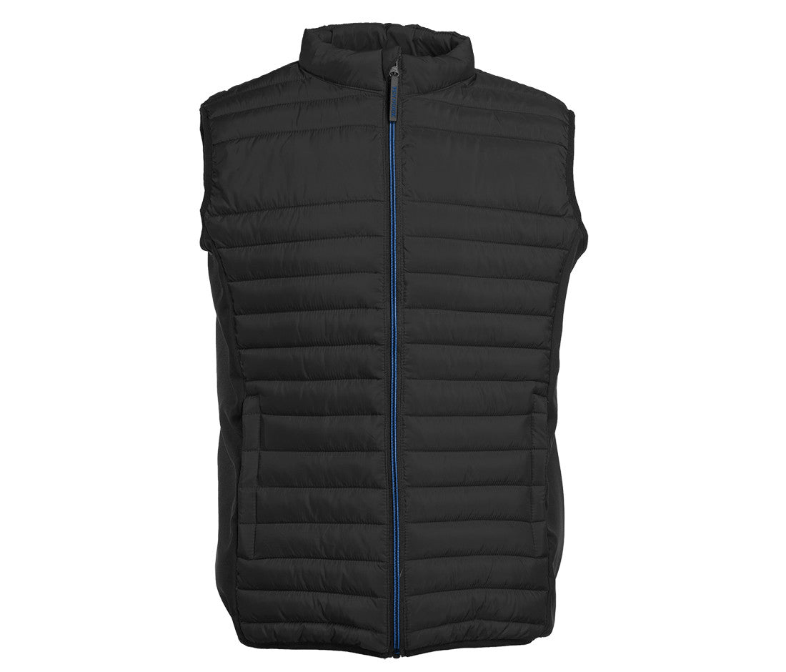 Bodywarmer Bi-Matière Homme - Black/black/royal