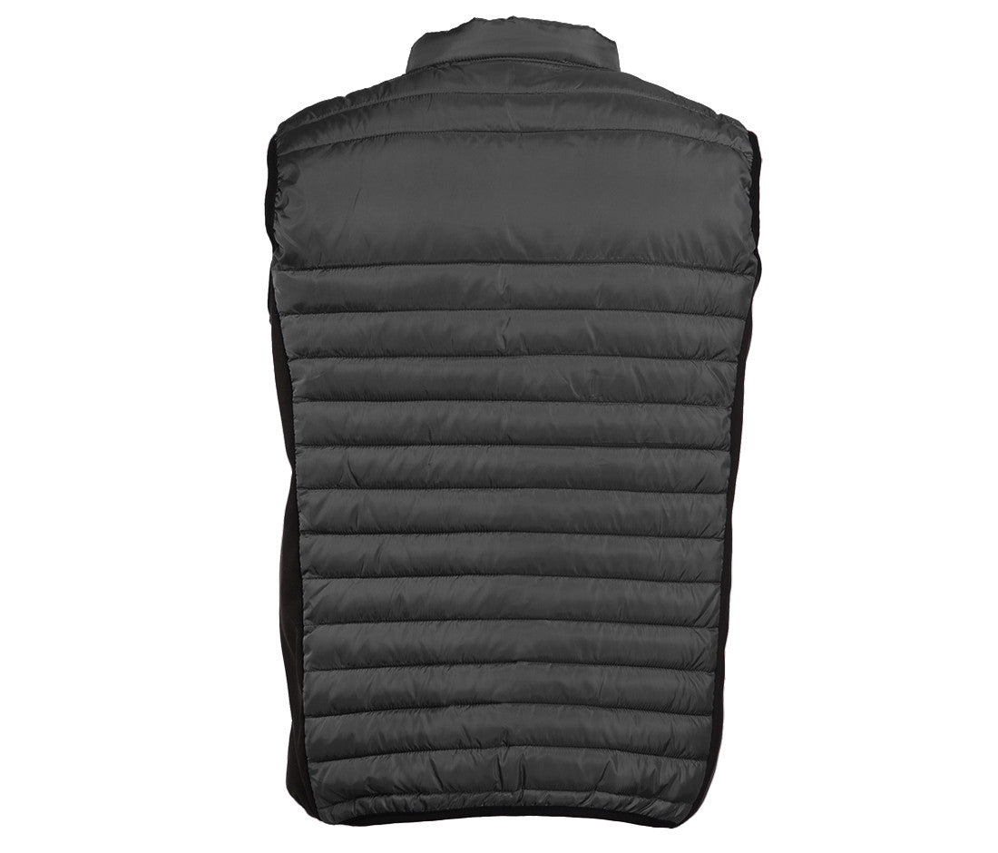 Bodywarmer Bi-Matière Homme - Titanium/black