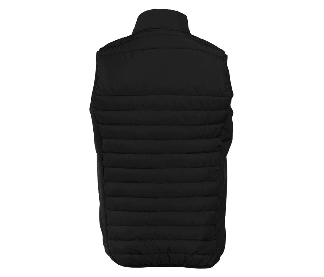 Bodywarmer Bi-Matière Femme - Black/black/gold