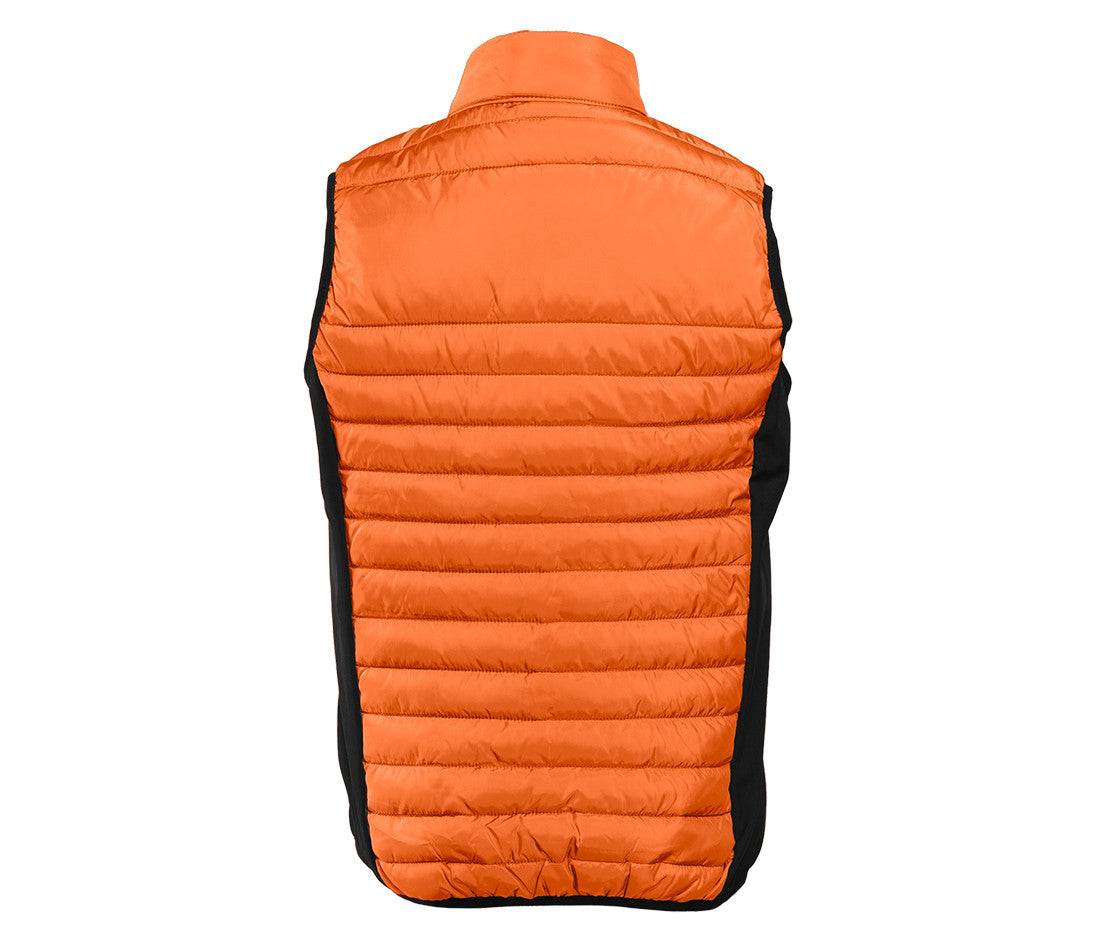 Bodywarmer Bi-Matière Femme - Orange/black