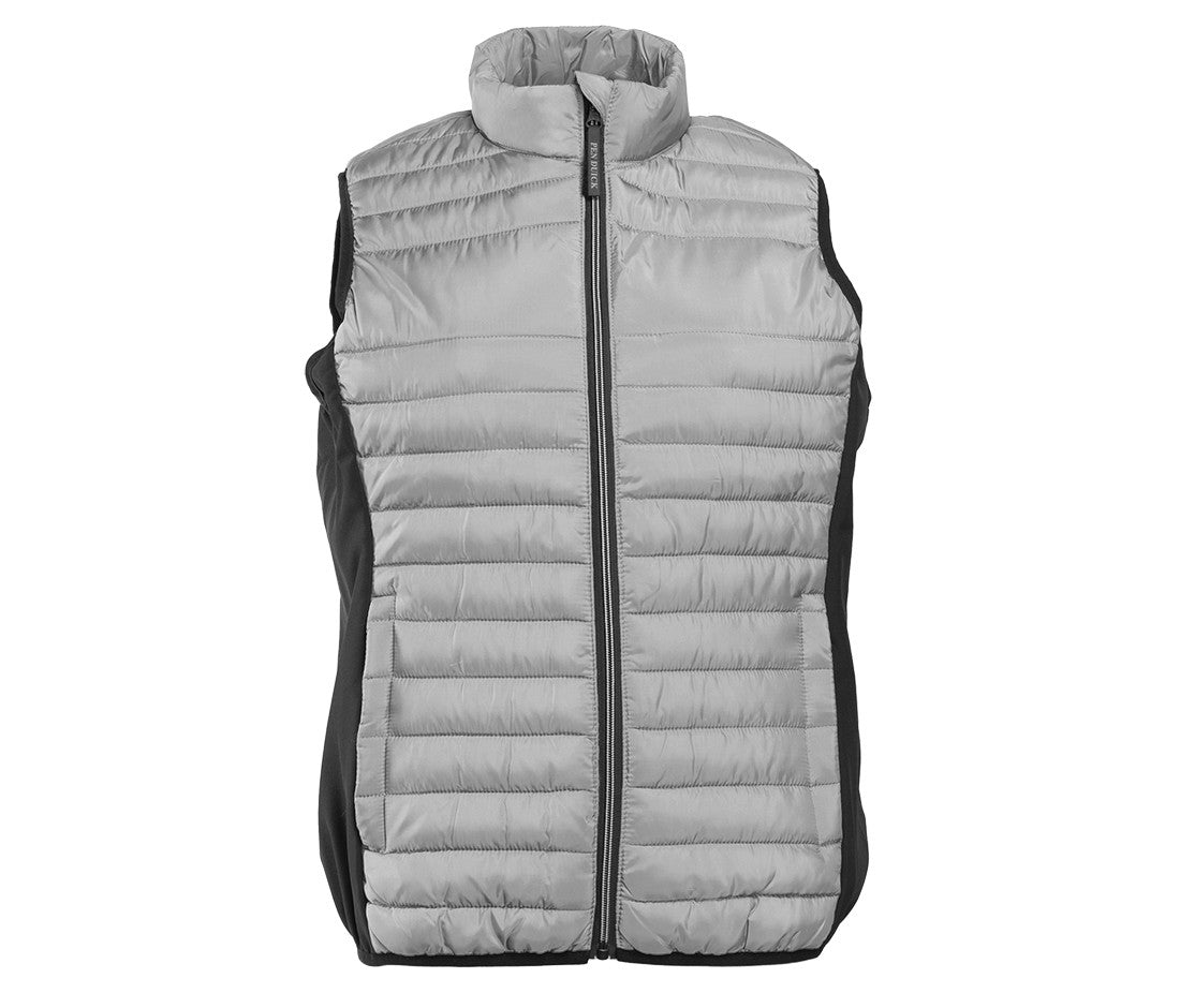 Bodywarmer Bi-Matière Femme - Silver/black