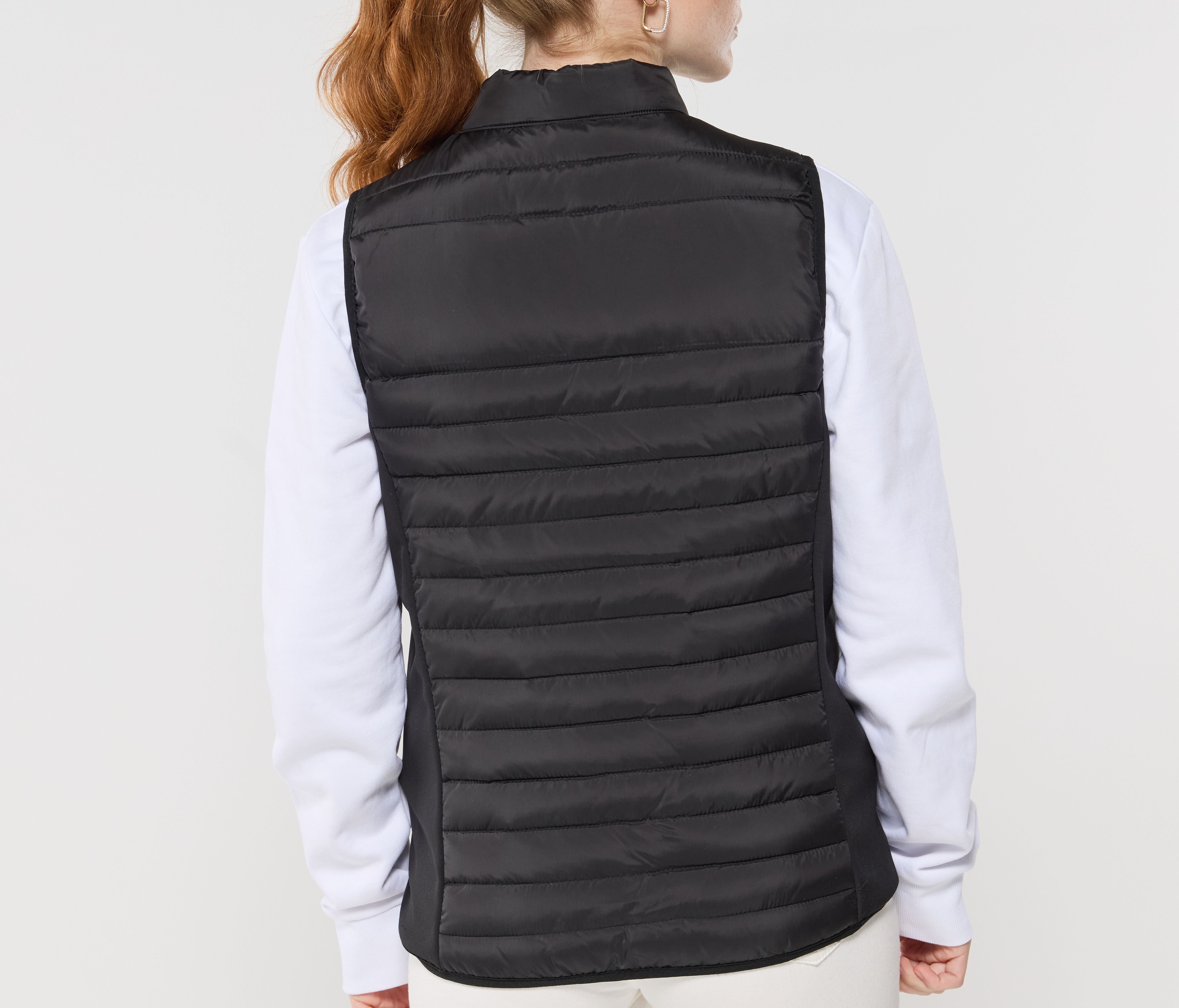Bodywarmer bi-matière femme