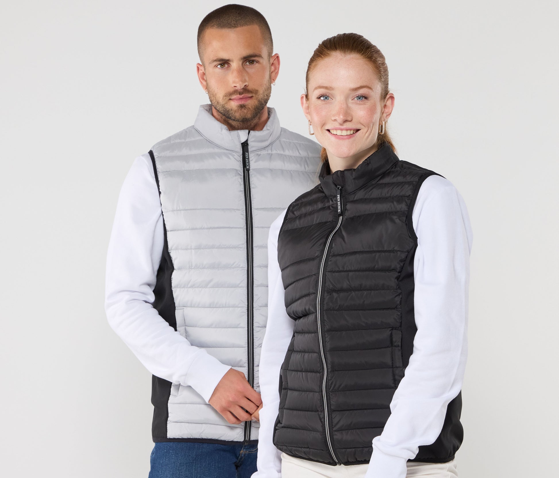 Bodywarmer bi-matière femme