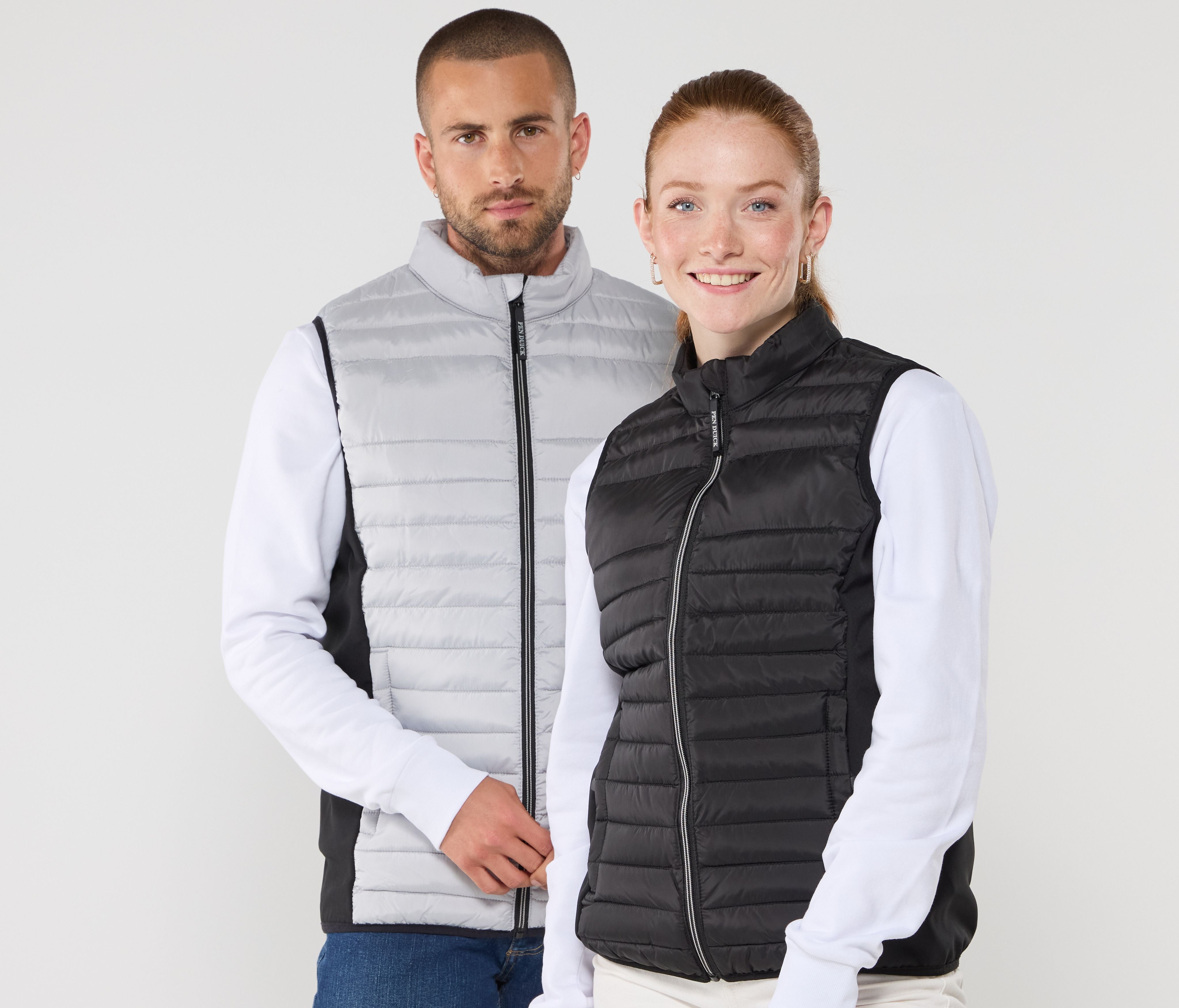 Bodywarmer bi-matière femme
