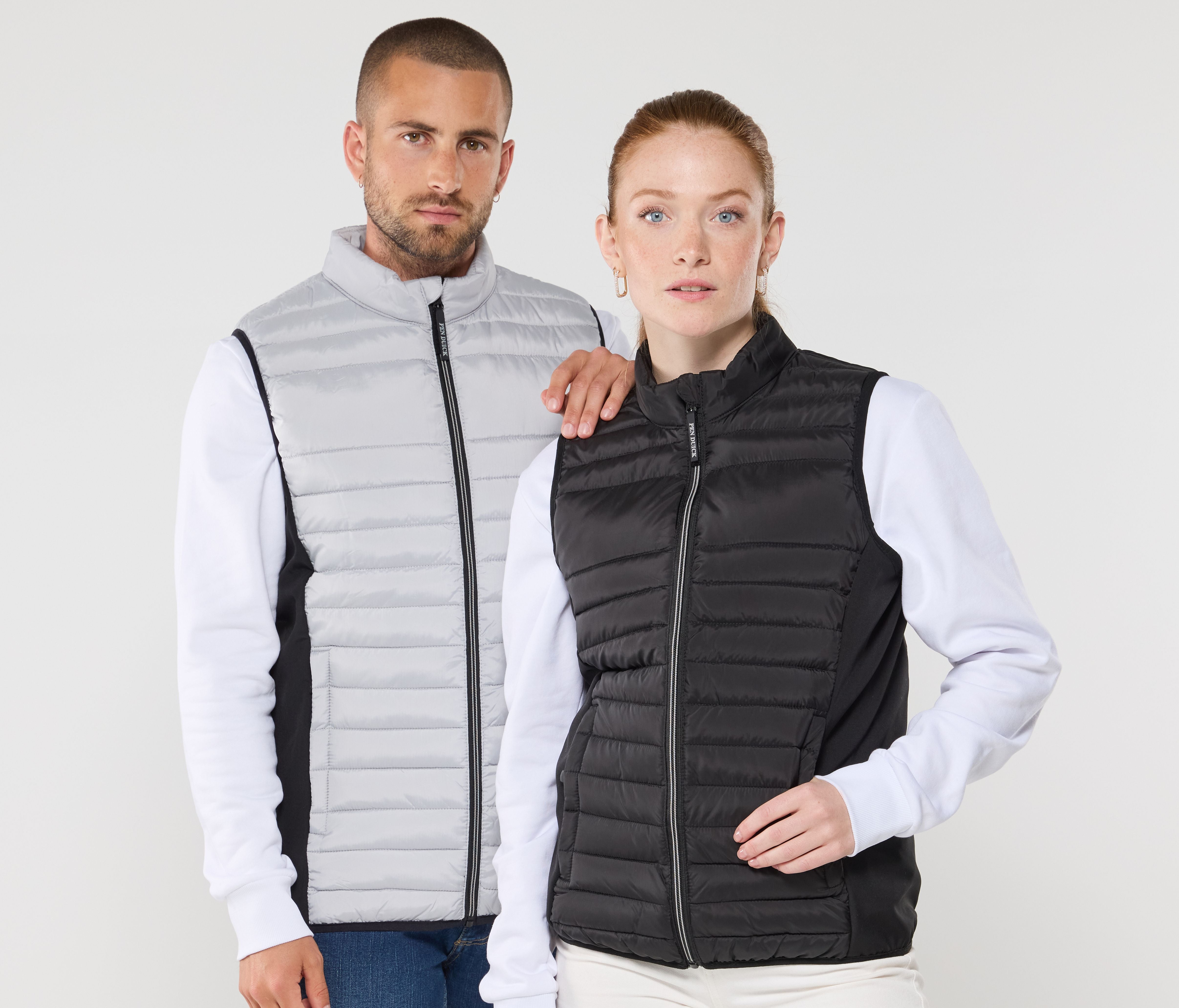 Bodywarmer bi-matière femme