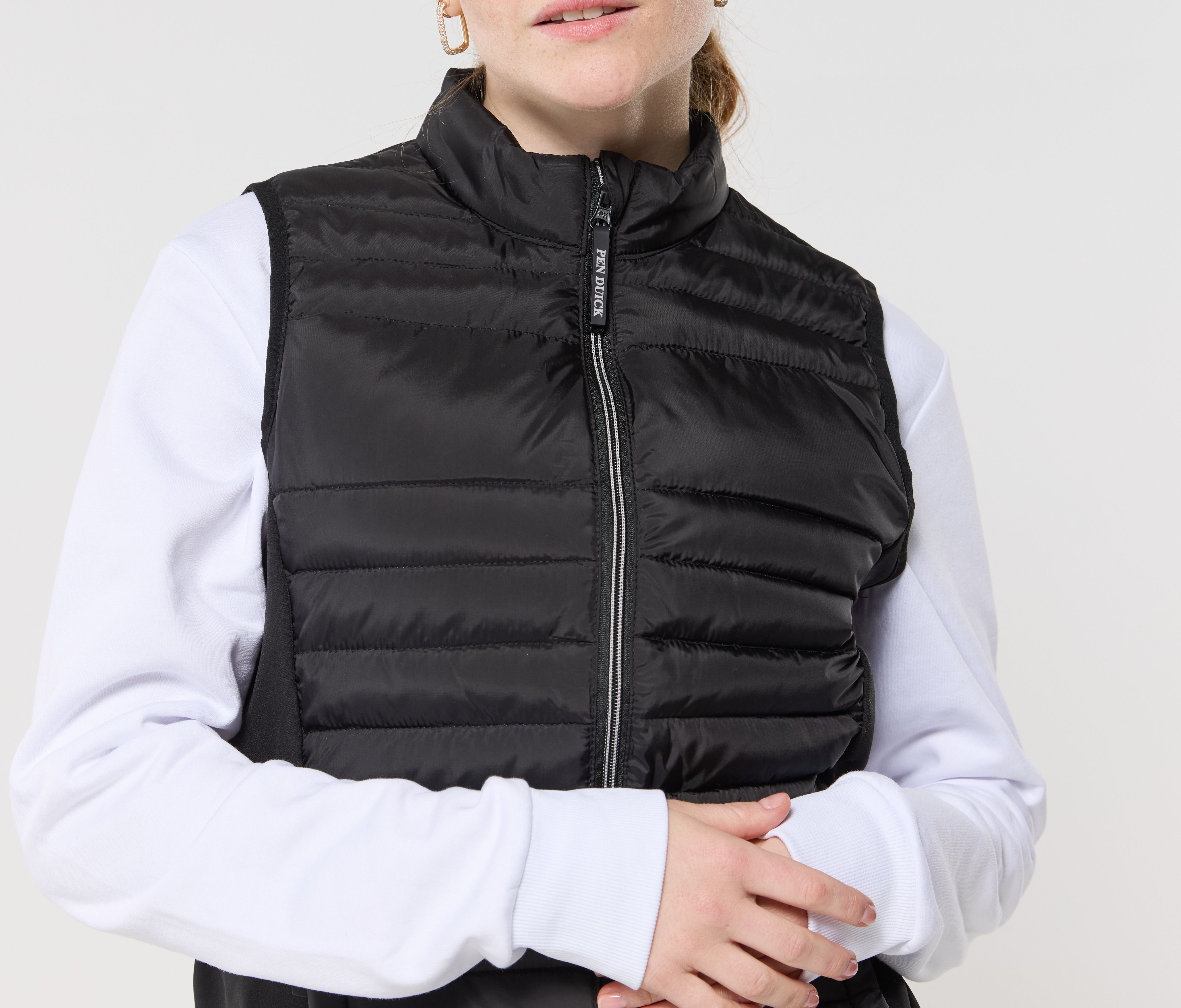 Bodywarmer bi-matière femme