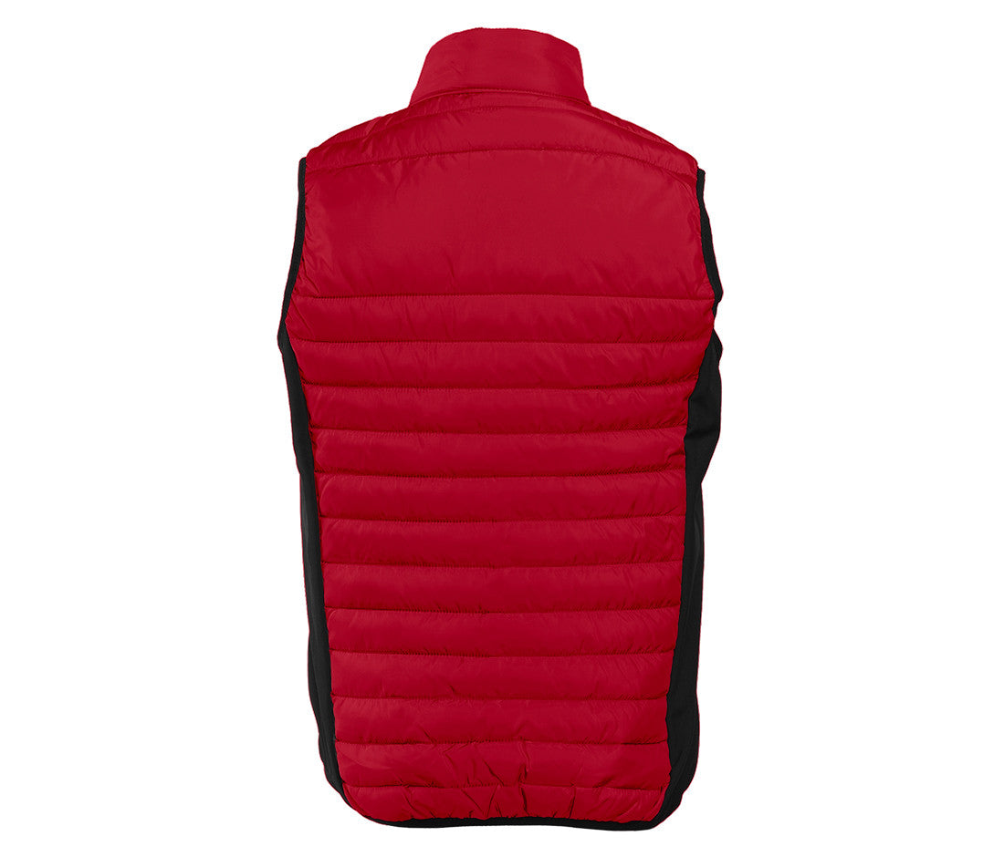 Bodywarmer Bi-Matière Femme - Brick Red/black