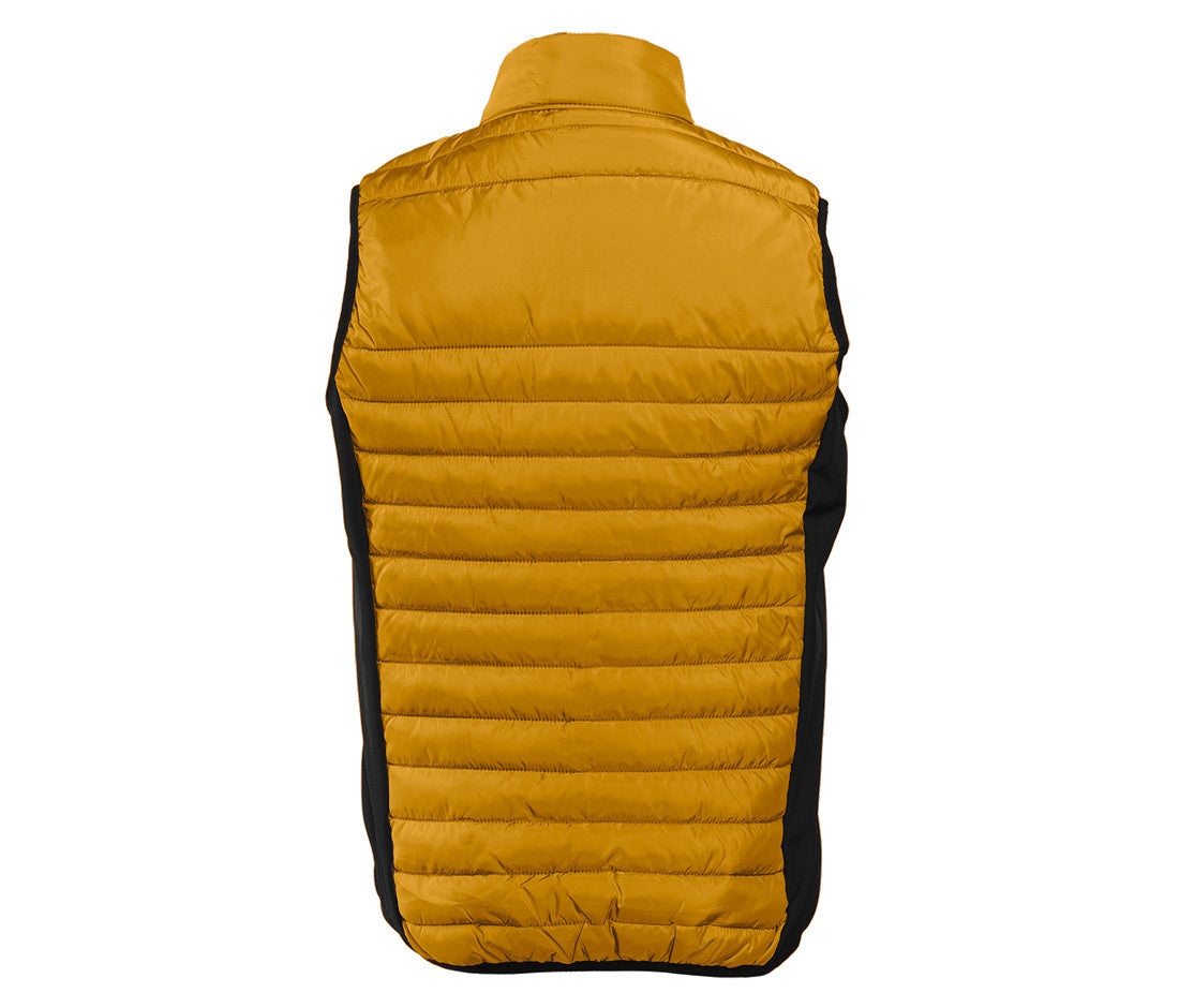 Bodywarmer Bi-Matière Femme - Mustard/black