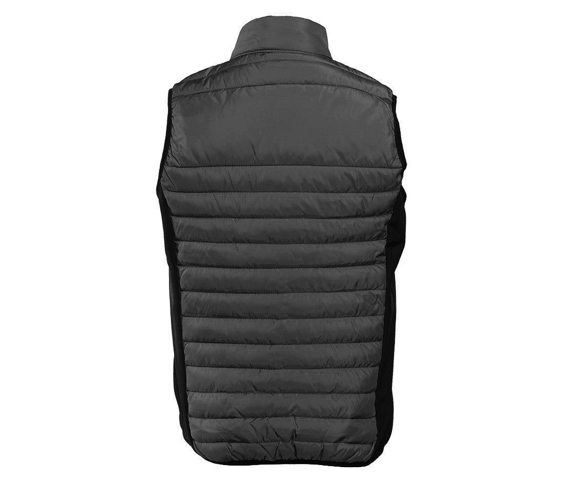 Bodywarmer Bi-Matière Femme - Titanium/black